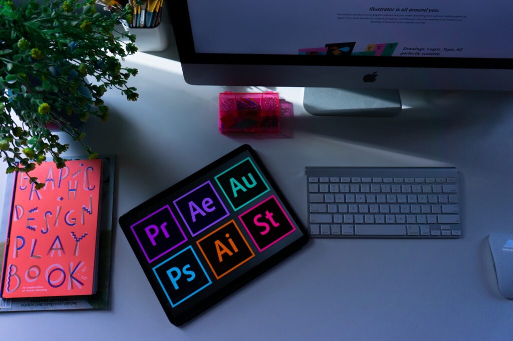 Brand identity and logo design mockups